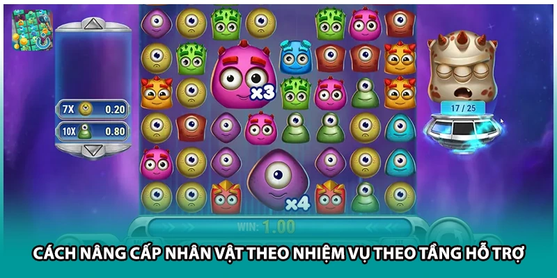 Cách nâng cấp nhân vật theo nhiệm vụ theo tầng hỗ trợ