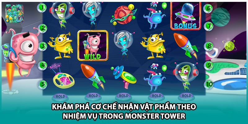 Khám phá cơ chế nhận vật phẩm theo nhiệm vụ trong Monster Tower